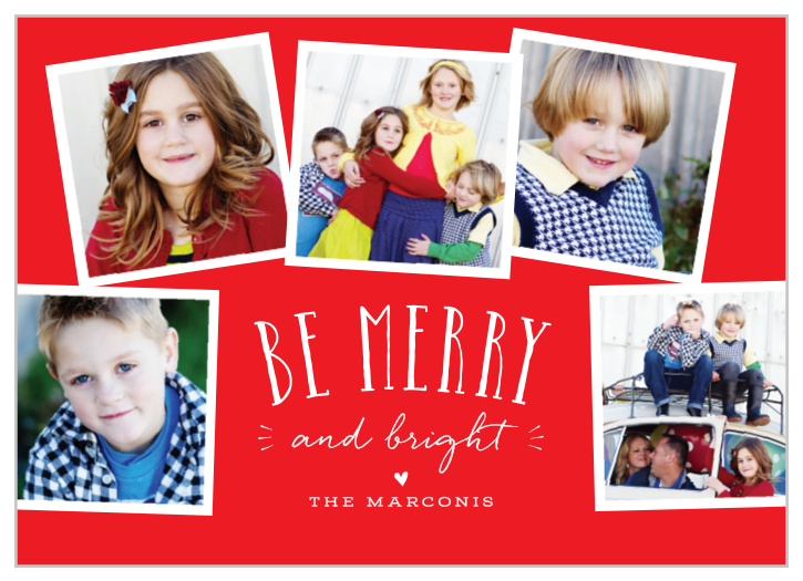 Featuring five photos, the Scrapbook Holiday Cards are perfect for showing off to your family and friends.