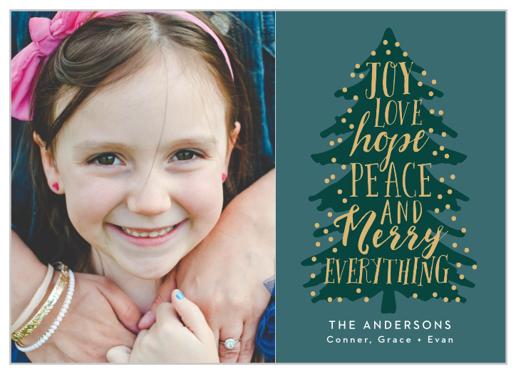 Decorate their homes as well as we've decorated Merry Tree Foil Christmas Cards