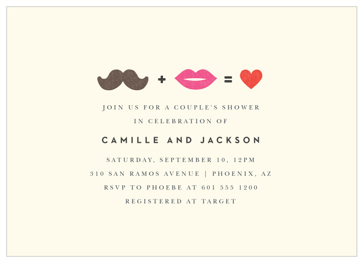 Gather your favorite people together for some pre-wedding festivities with our Charming Mustage Bridal Shower Invitations.