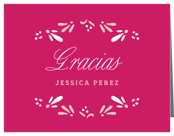Say "Thank You" elegantly with Bandana Paisley Quinceañera Thank You Cards.