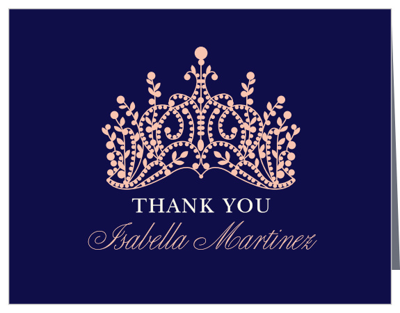 Princess Quince Quinceañera Party Thank You Cards will ensure that your appreciation is crowned the most genuine.