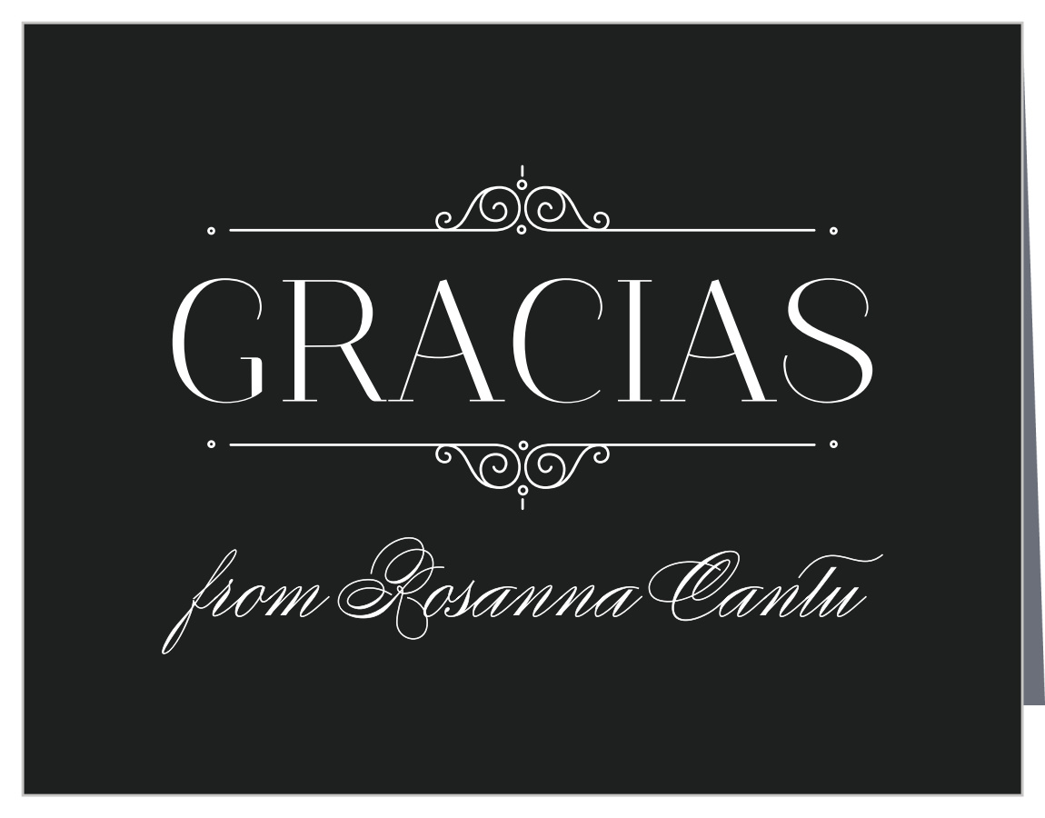 Forever Royalty Quinceañera Thank You Cards