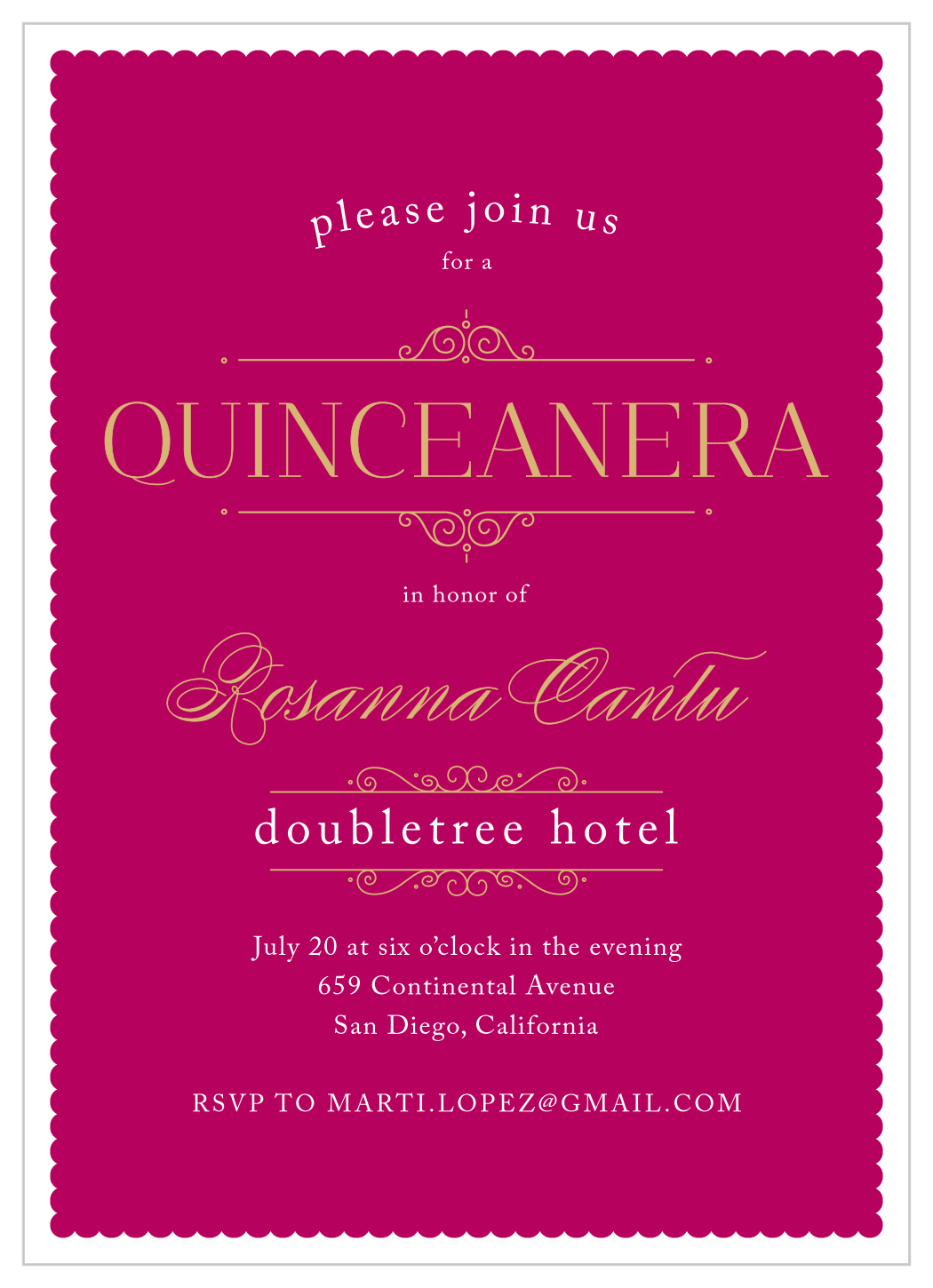 Forever Royalty Foil Quinceañera Invitations