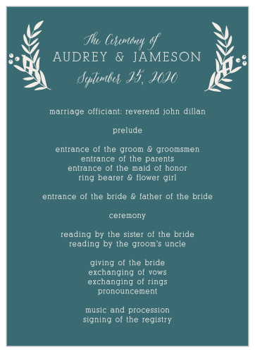 Your wedding day is meticulously planned down to the very last detail and your guests should know it.