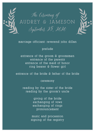 Your wedding day is meticulously planned down to the very last detail and your guests should know it.