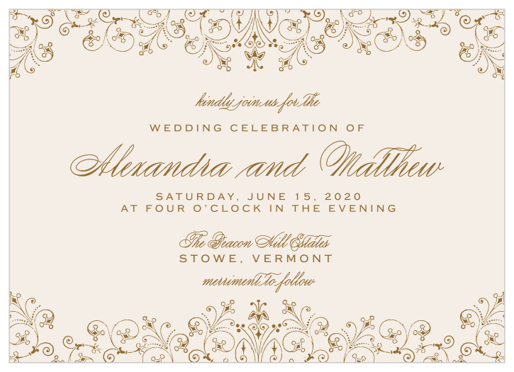 Floral Wedding Invitations - Match Your Color & Style Free!