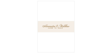 Floral Filigree Belly Bands hold the rest of your invitations shut tight.