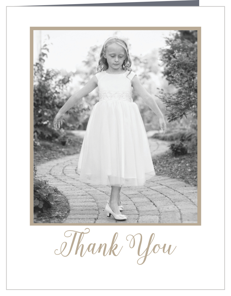 Back To Nature Photo LDS Baptism Thank You Cards