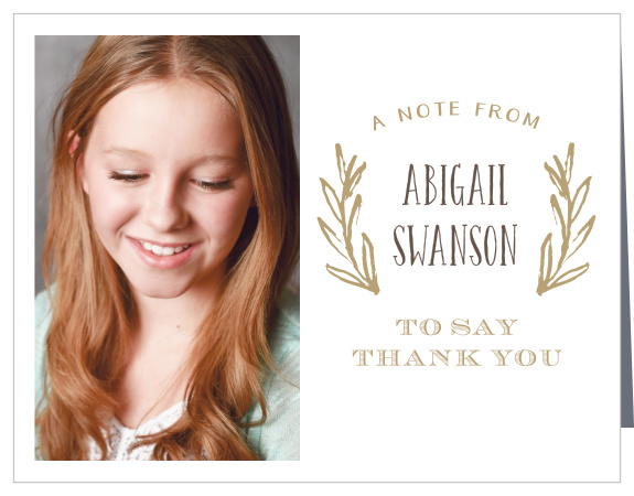 Our Sketched LDS Baptism Thank You Cards feature a classic gold and silver color scheme, an elegant look for an elegant purpose.