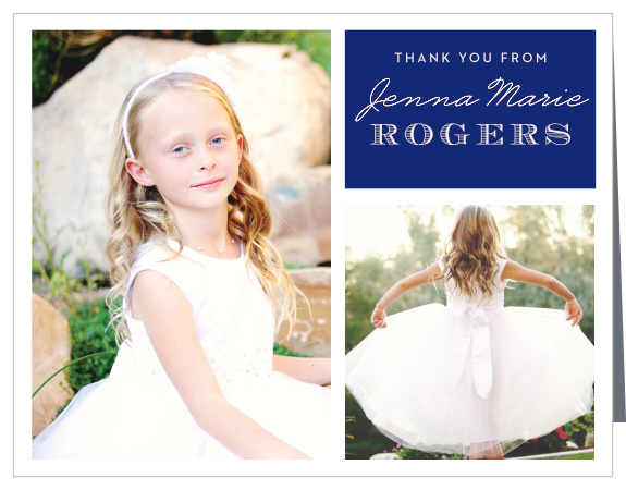 "Thank You" should be as beautiful as it is simple, so with that in mind we've created Photo Blocks LDS Baptism Thank You Cards.