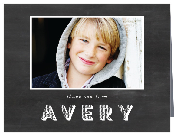 Use our Chalkboard Photo LDS Baptism Thank You Cards to share your appreciation for your guests.