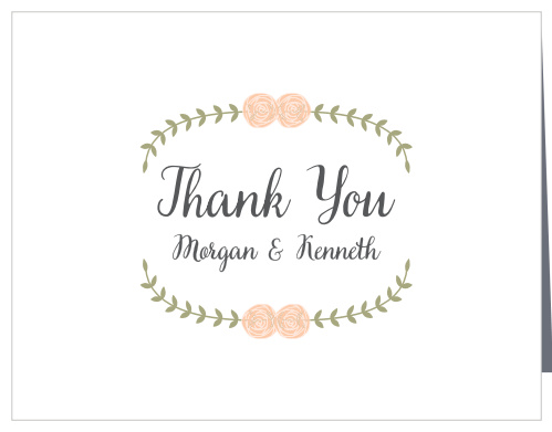 Rustic Nature Wedding Thank You Cards