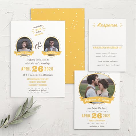 Pretty Playfulness Wedding Invitations