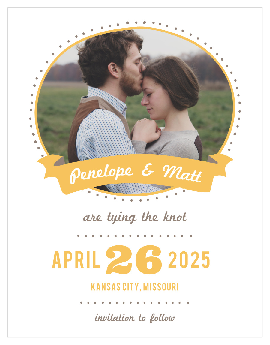 Pretty Playfulness Save the Date Cards
