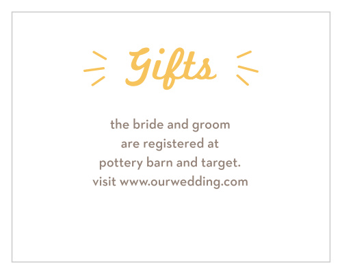 Make sure your guests know your registry details using the Pretty Playfulness Registry Cards.