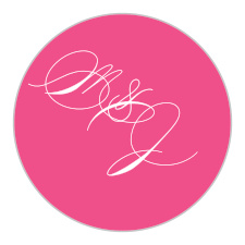 Use the Modern Script Wedding Stickers to finish off your Wedding Suite.