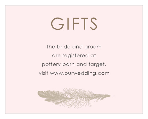 Light As A Feather Wedding Invitations by Basic Invite