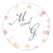 Use the Paper Rosettes Wedding Stickers to finish off your Wedding Suite.
