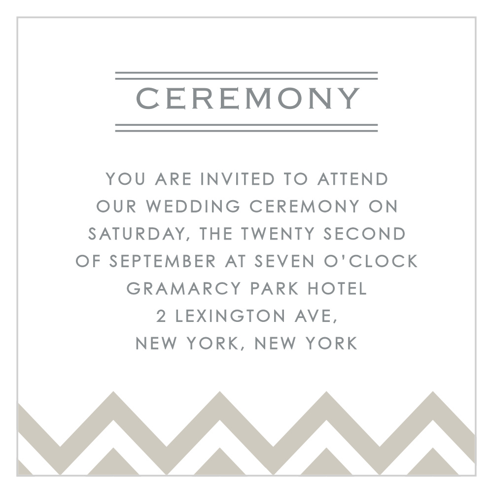 Place to Be Ceremony Cards