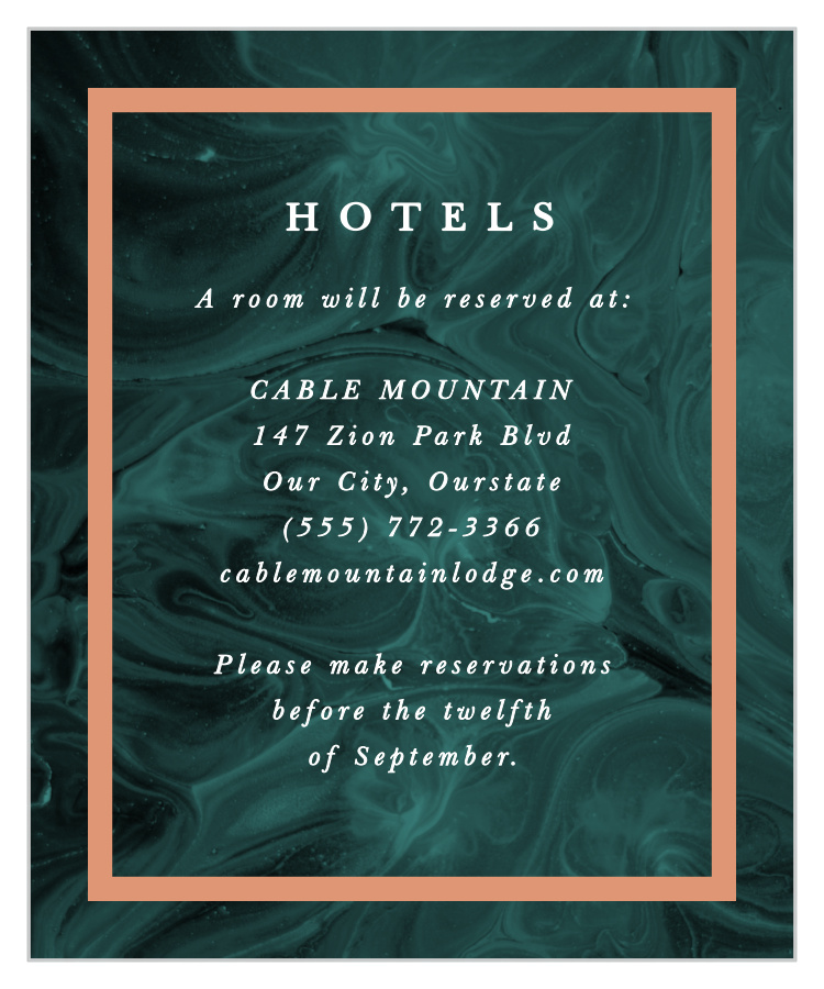 Simply Formal Accommodation Cards