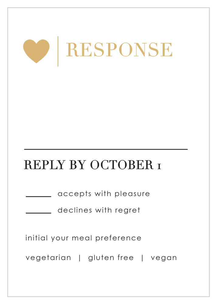 Refined Type Foil Response Cards