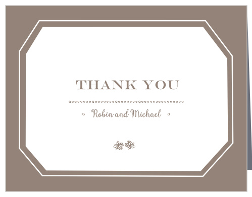 Show your gratitude with the easy, breezy, elegant style of the Rustic Barn Thank You Cards.