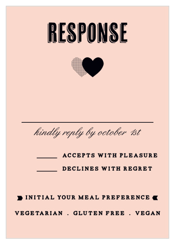 With the Rough Diamond Response Cards you will be able to keep track of all the guests that plan on attending your wedding.