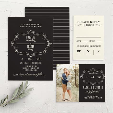 Ex Libris Wedding Invitations