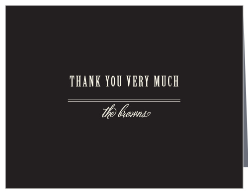 Make sure your guests know how much you appreciate them using the Ex Libris Thank You Cards.