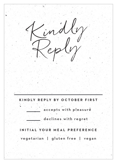 Our Darling Couple Response Cards are sure to help you complete your wedding guest list.