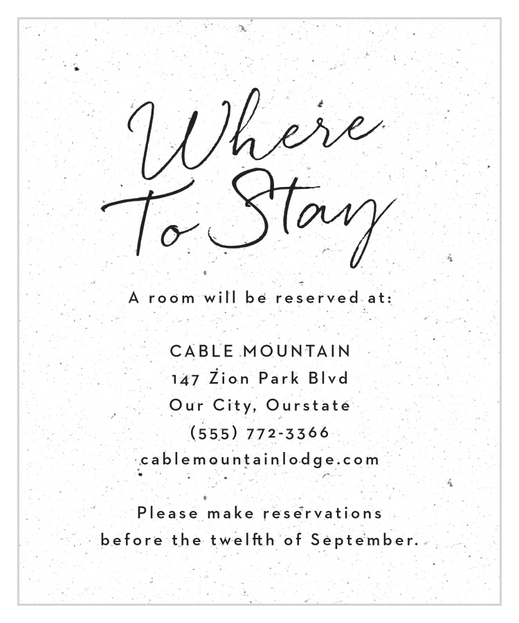 Darling Couple Accommodation Cards