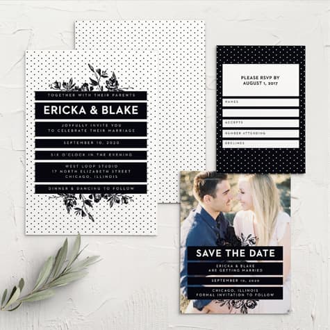 High Contrast Wedding Invitations