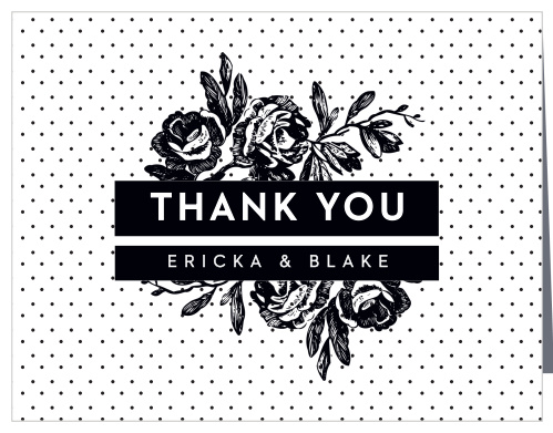 High Contrast Wedding Thank You Cards