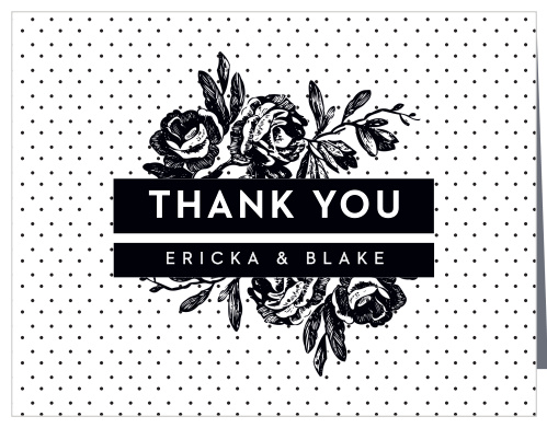 The classic beauty of our High Contrast Thank You Cards is perfect for after your wedding.