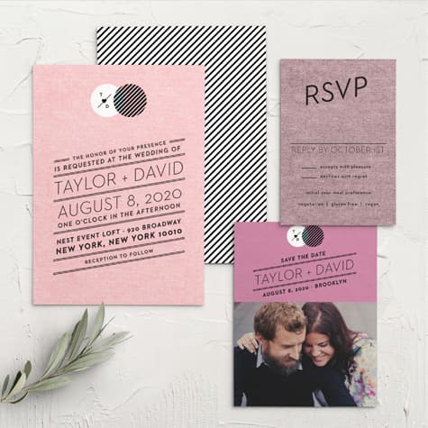 Modern Day Love Wedding Invitations