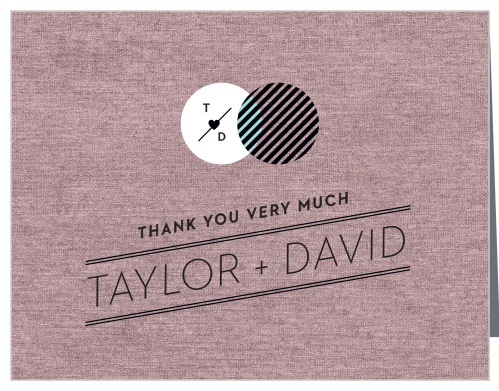 Make sure your guests know how much you appreciate them using the Modern Day Love Thank You Cards.