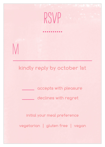 With the In Bloom Response Cards you will be able to keep track of all the guests that plan on attending your wedding.