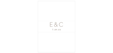 Modern Gold Belly Bands are precisely what you need to wrap together all of your invitations.