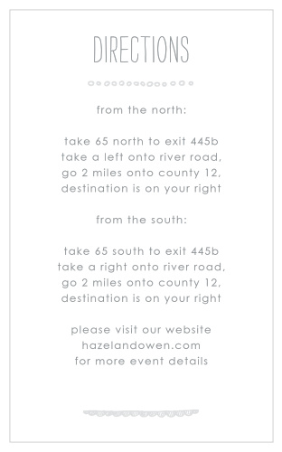 Pseudo silver accents are the only decoration for the Keep It Simple Direction Cards, perfect for those who prefer a minimalistic design.