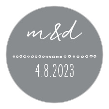 Pseudo silver accents and calligraphy are the only decoration for the Keep It Simple Wedding Stickers, perfect for those who prefer a minimalistic design.