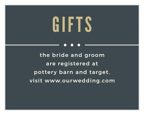 Shining gold text serves as the title of our Crossing the Bridge Registry Cards.