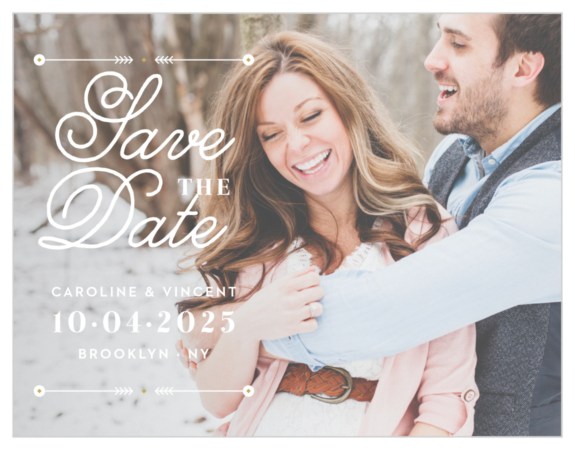 Modern Story Save the Date Cards