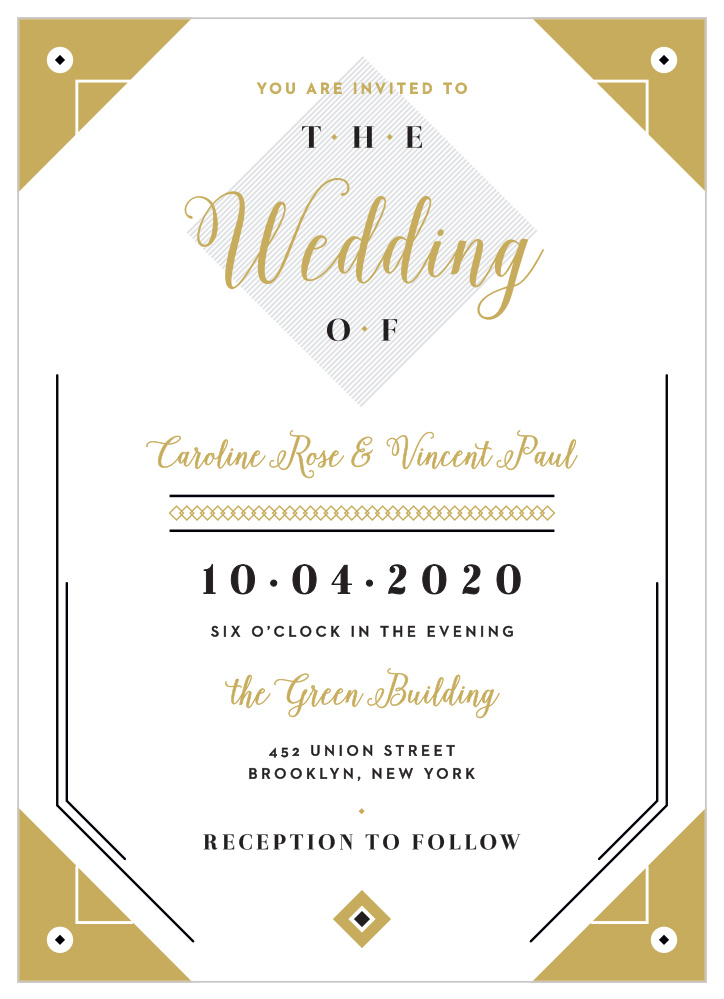 Modern Story Wedding Invitations