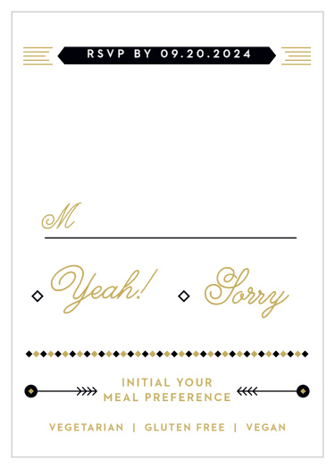 Plan for every single guest with our simply stunning Modern Story RSVP Cards.