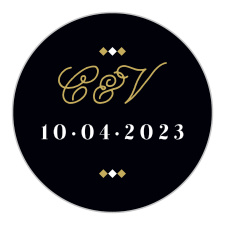 Seal your envelopes with our beautiful Modern Story Wedding Stickers.