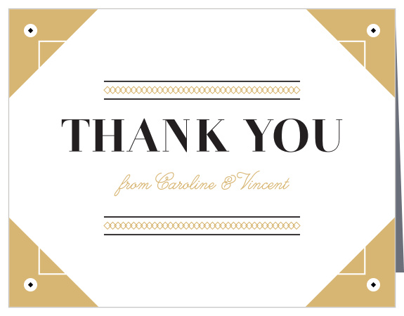 Make your gratitude tangible with our stunning Modern Story Foil Thank You Cards.