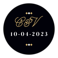 Seal your envelopes with our beautiful Modern Story Foil Wedding Stickers.