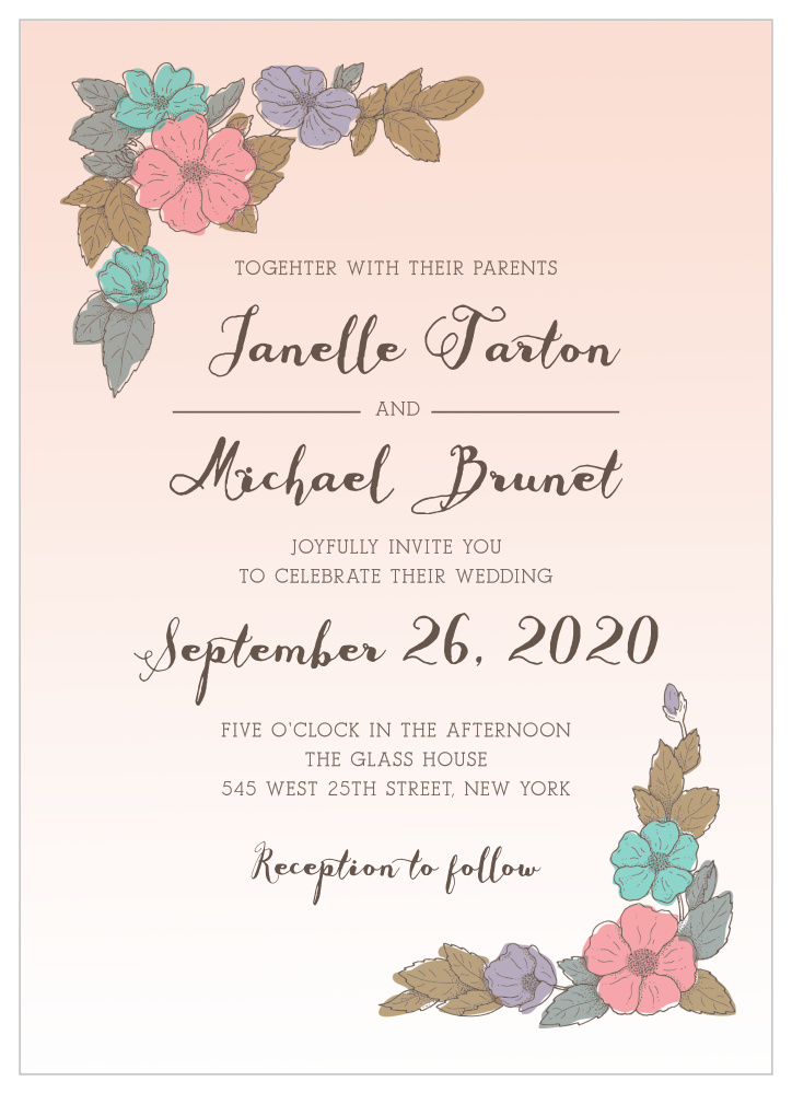 Proper Painterly Wedding Invitations