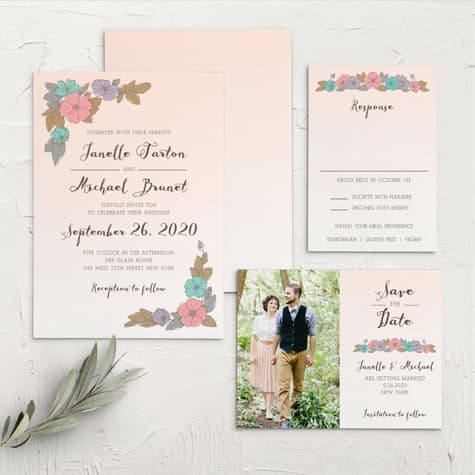 Proper Painterly Wedding Invitations