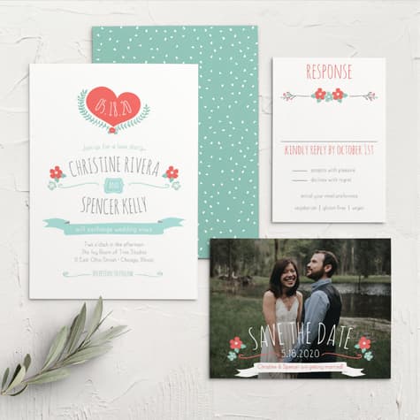 Live & Love Wedding Invitations